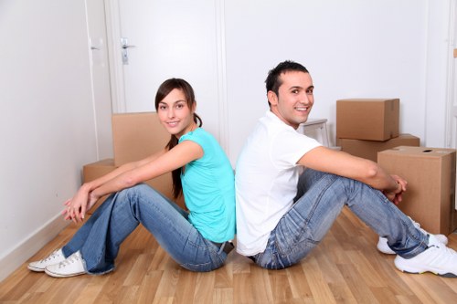 Moving day preparation with packing services in Highbury for a home relocation
