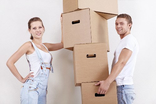 Unpacking boxes in a new Highbury flat