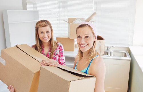 Boxes and furniture stored securely in Highbury self storage
